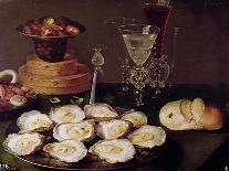 Still Life with Oysters, Sweetmeats and Roasted Chestnuts, Detail of Oysters-Osias The Elder Beert-Framed Giclee Print