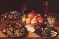 Still Life with Grapes, Pomegranates and Apricots-Osias The Elder Beert-Giclee Print