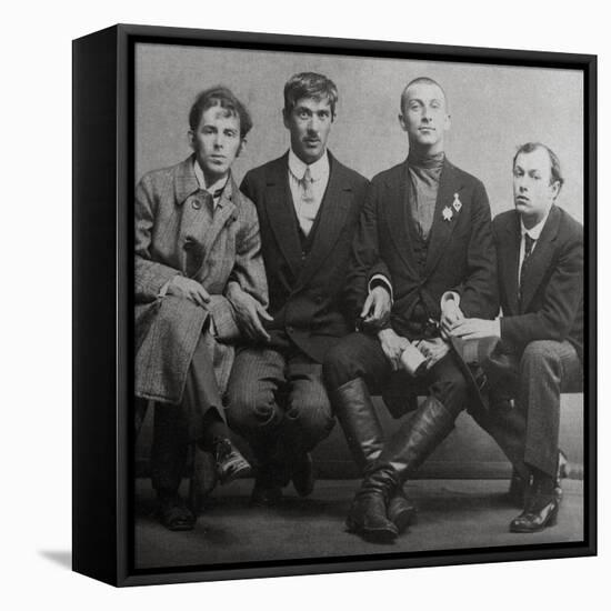 Osip Mandelstam, Korney Chukovsky, Benedikt Livshits and Yury Annenkov, 1914-Karl Karlovich Bulla-Framed Premier Image Canvas