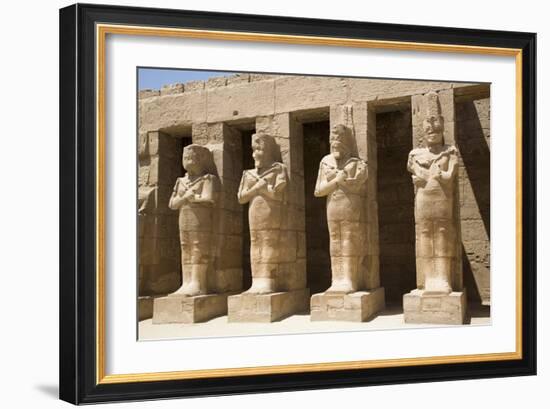 Osiride Statues of Ramses Iii-Richard Maschmeyer-Framed Photographic Print