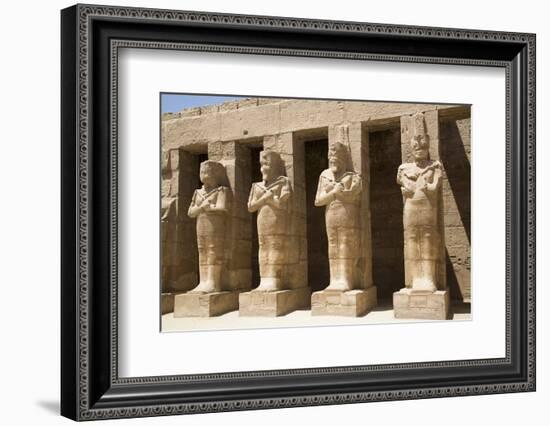 Osiride Statues of Ramses Iii-Richard Maschmeyer-Framed Photographic Print