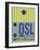 OSL Oslo Luggage Tag 1-NaxArt-Framed Art Print