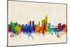 Oslo Norway Skyline-Michael Tompsett-Mounted Art Print