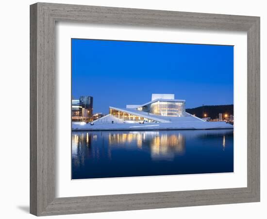 Oslo Opera House, Snohetta Architect, Oslo, Norway, Scandinavia, Europe-Marco Cristofori-Framed Photographic Print