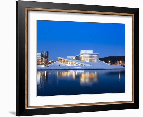 Oslo Opera House, Snohetta Architect, Oslo, Norway, Scandinavia, Europe-Marco Cristofori-Framed Photographic Print