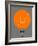 Oslo Orange Subway Map-NaxArt-Framed Art Print