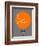 Oslo Orange Subway Map-NaxArt-Framed Art Print