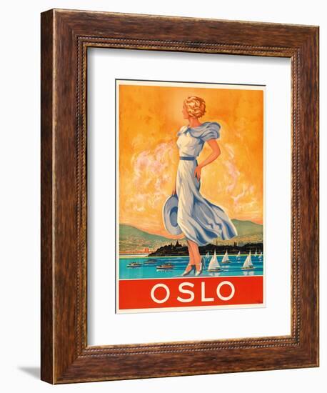 Oslo - The Capital of Norway-Rohder-Framed Art Print