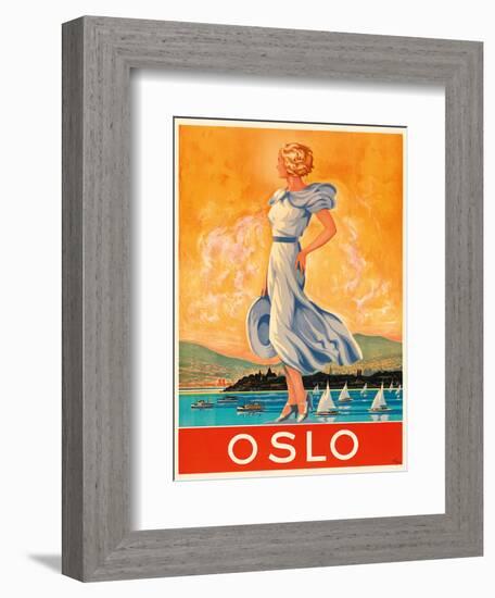 Oslo - The Capital of Norway-Rohder-Framed Art Print