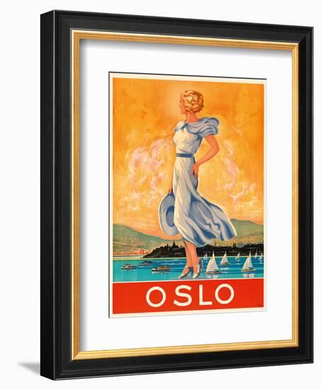 Oslo - The Capital of Norway-Rohder-Framed Art Print