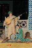 Two Musician Girls, Second Half of the 19th C-Osman Hamdi Bey-Framed Giclee Print