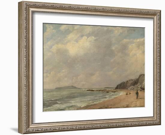 Osmington Bay, 1816 (Oil on Canvas)-John Constable-Framed Giclee Print
