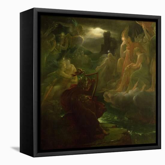 Ossian Conjuring up the Spirits on the Banks of the River Lora with the Sound of His Harp, 1801-Francois Gerard-Framed Premier Image Canvas