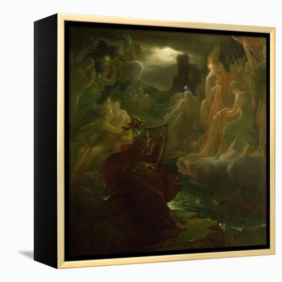 Ossian Conjuring up the Spirits on the Banks of the River Lora with the Sound of His Harp, 1801-Francois Gerard-Framed Premier Image Canvas