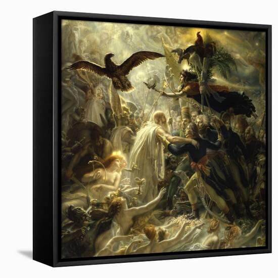 Ossian Receives Heroes of the Republic, c.1801-Anne-Louis Girodet de Roussy-Trioson-Framed Premier Image Canvas