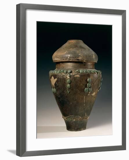 Ossuary in Shape of Situla Decorated with Studs, from Este, Italy-null-Framed Giclee Print