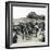 Ostend (Belgium), the Beach and the Kursaal, Circa 1880-Leon, Levy et Fils-Framed Photographic Print