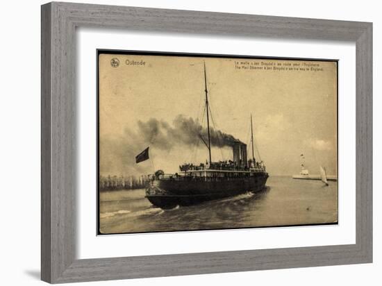 Ostende, Fährschiff Jan Breydel Nach England-null-Framed Giclee Print