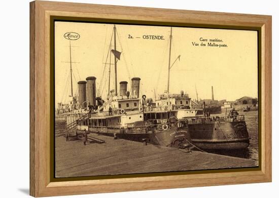 Ostende Westflandern, Gare Maritime, Malles Poste-null-Framed Premier Image Canvas