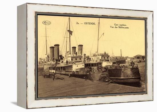 Ostende Westflandern, Gare Maritime, Malles Poste-null-Framed Premier Image Canvas