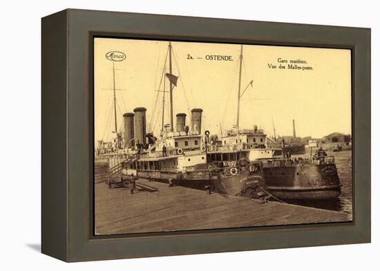 Ostende Westflandern, Gare Maritime, Malles Poste-null-Framed Premier Image Canvas