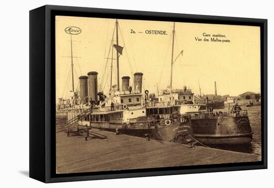 Ostende Westflandern, Gare Maritime, Malles Poste-null-Framed Premier Image Canvas