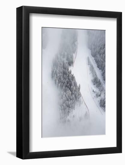 Osterfelder, Kandahar Ski Slope, Winter, Morning Fog, Snow-Frank Fleischmann-Framed Photographic Print