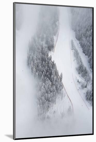 Osterfelder, Kandahar Ski Slope, Winter, Morning Fog, Snow-Frank Fleischmann-Mounted Photographic Print