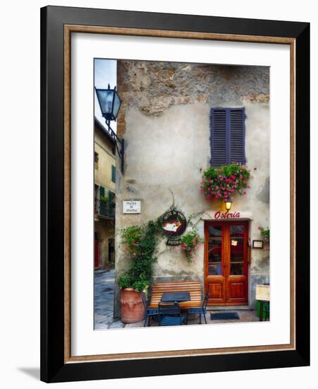 Osteria in Pienza-George Oze-Framed Photographic Print
