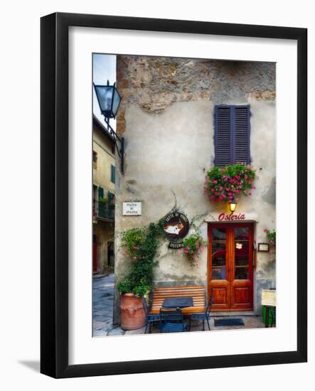 Osteria in Pienza-George Oze-Framed Photographic Print