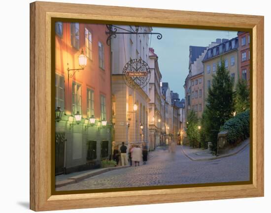 Osterlanggatan, Gamla Stan, Stockholm, Sweden-Peter Thompson-Framed Premier Image Canvas