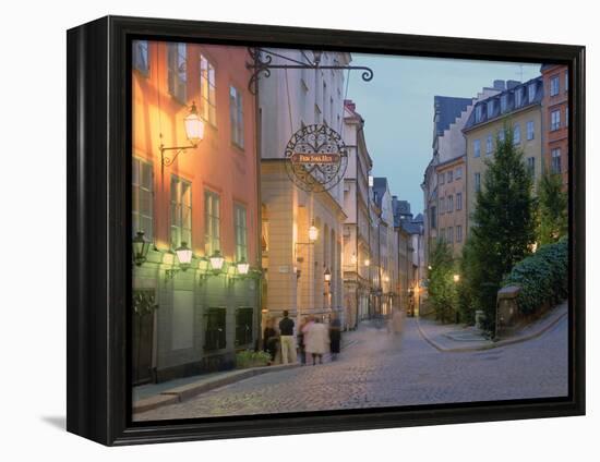 Osterlanggatan, Gamla Stan, Stockholm, Sweden-Peter Thompson-Framed Premier Image Canvas