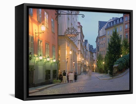Osterlanggatan, Gamla Stan, Stockholm, Sweden-Peter Thompson-Framed Premier Image Canvas