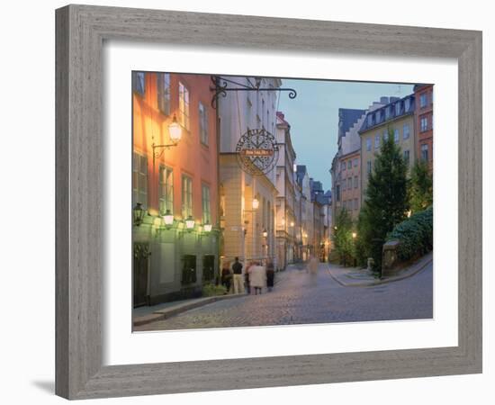 Osterlanggatan, Gamla Stan, Stockholm, Sweden-Peter Thompson-Framed Photographic Print