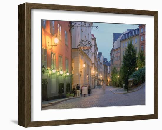 Osterlanggatan, Gamla Stan, Stockholm, Sweden-Peter Thompson-Framed Photographic Print