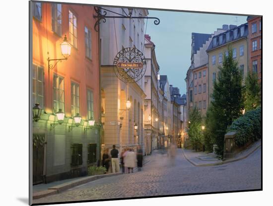 Osterlanggatan, Gamla Stan, Stockholm, Sweden-Peter Thompson-Mounted Photographic Print