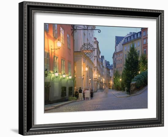 Osterlanggatan, Gamla Stan, Stockholm, Sweden-Peter Thompson-Framed Photographic Print