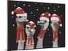 Ostrich, Christmas Gals-Fab Funky-Mounted Art Print