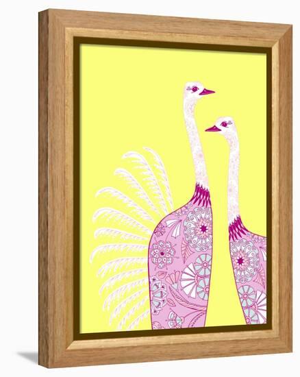 Ostrich Girls-null-Framed Premier Image Canvas