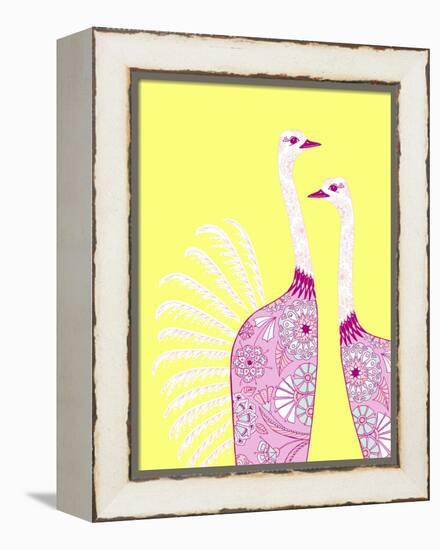 Ostrich Girls-null-Framed Premier Image Canvas