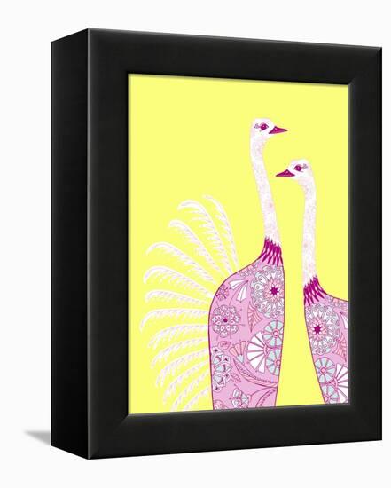 Ostrich Girls-null-Framed Premier Image Canvas