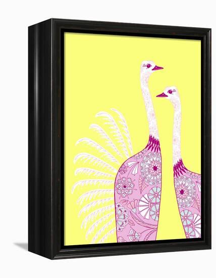 Ostrich Girls-null-Framed Premier Image Canvas