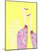 Ostrich Girls-null-Mounted Giclee Print