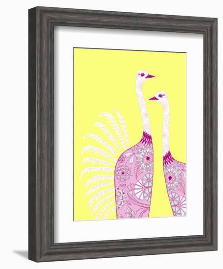 Ostrich Girls--Framed Giclee Print
