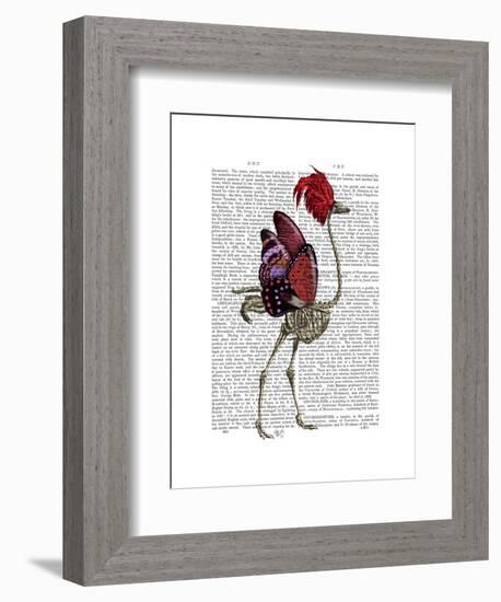 Ostrich Skeleton-Fab Funky-Framed Art Print