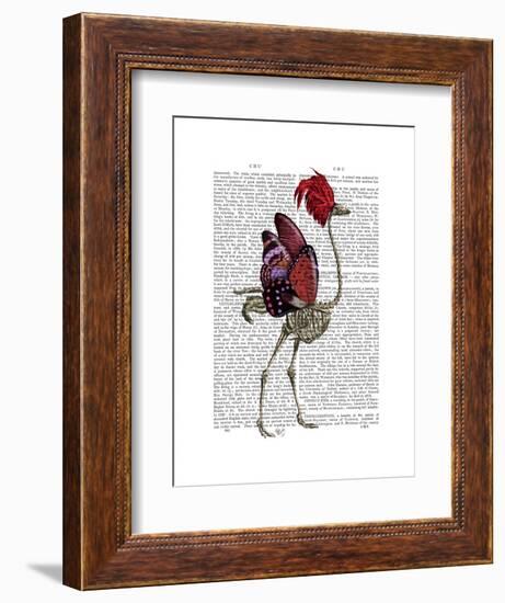 Ostrich Skeleton-Fab Funky-Framed Art Print