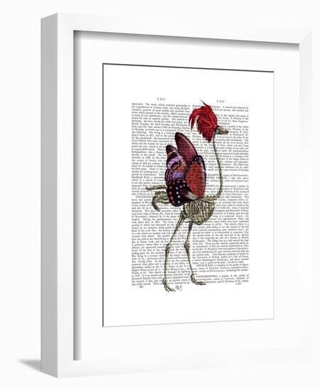 Ostrich Skeleton-Fab Funky-Framed Art Print