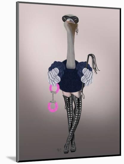 Ostrich with Kinky Boots-Fab Funky-Mounted Art Print