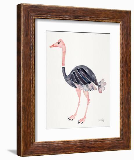 Ostrich-Cat Coquillette-Framed Giclee Print