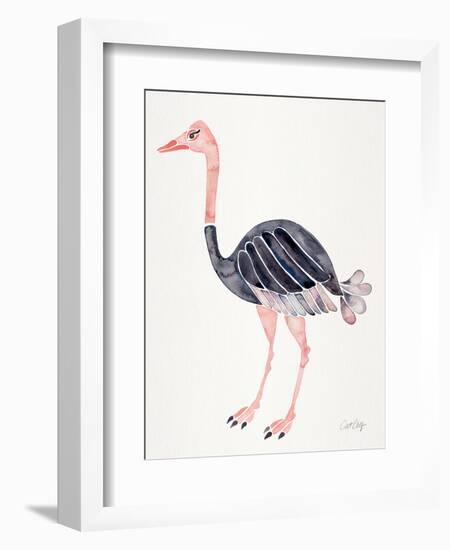 Ostrich-Cat Coquillette-Framed Giclee Print